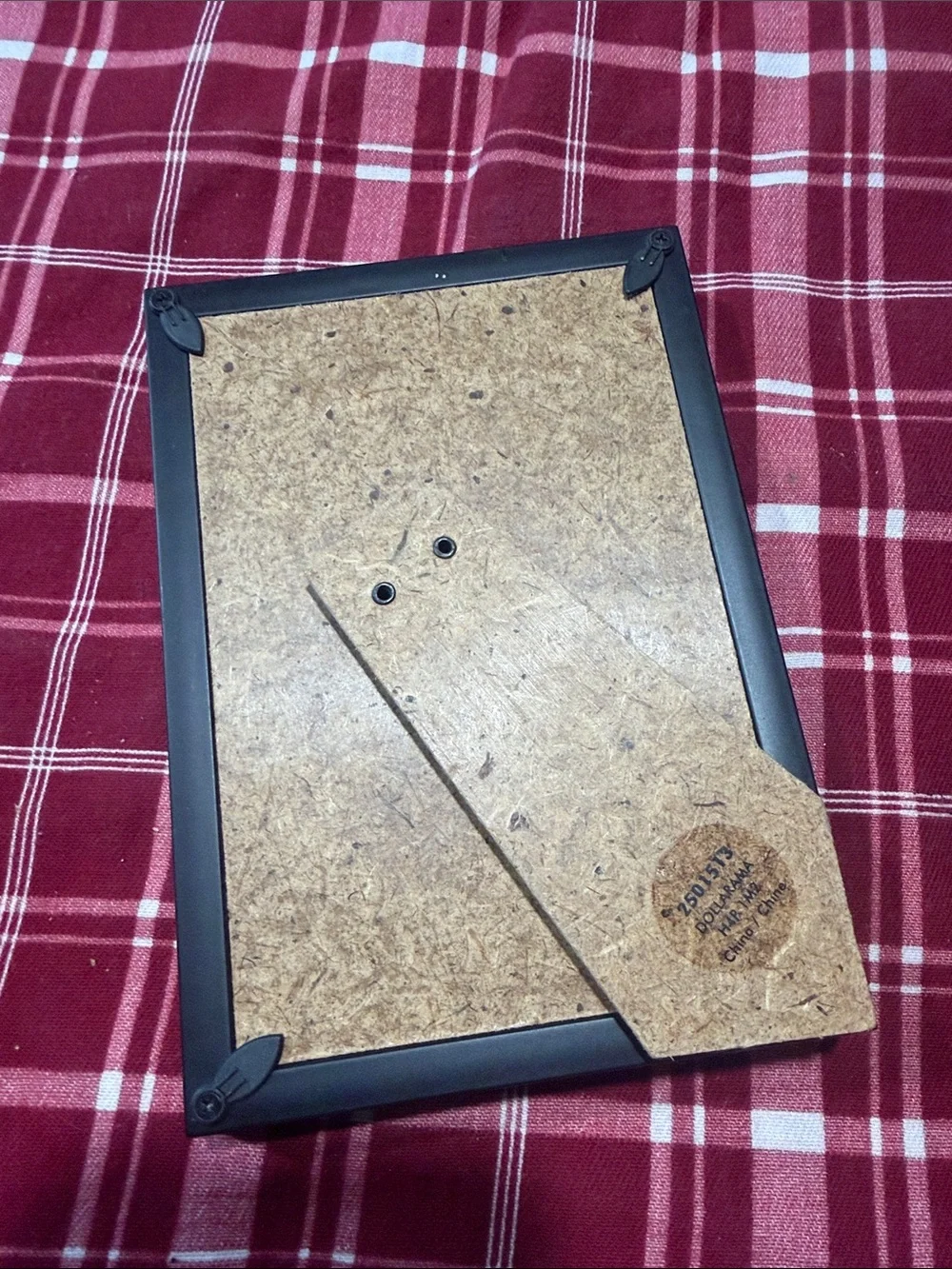 Black 'Frameworks' Photo Frames - 4” x 6” set of 2 frames -one is damaged